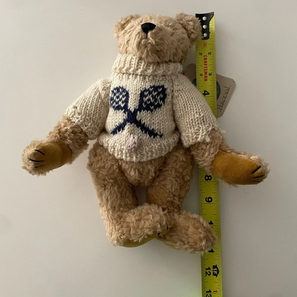 Vintage Boyds Bears Archive Collection Tennis Racket Sweater Name Perceval #1364